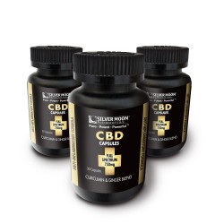 750mg CBD Capsules with Curcumin, Ginger & Peperine